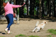 Landing took time. Spoiler alert: It didn't matter. She got the ball anyway.